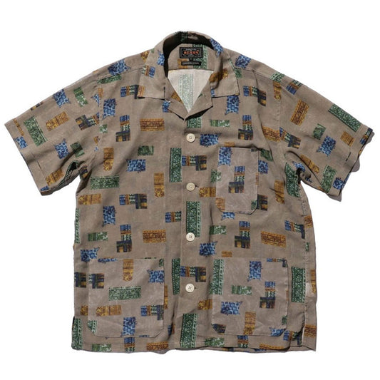 BEAMS PLUS | Beach Shirt Jacket PE Mesh Print Beige