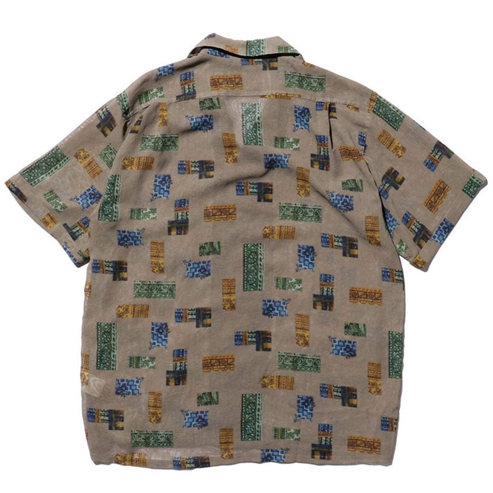 BEAMS PLUS | Beach Shirt Jacket PE Mesh Print Beige