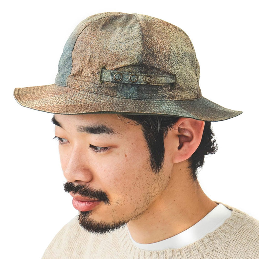BEAMS PLUS | Mil Rev Sun Hat Nylon Camo Print Beige