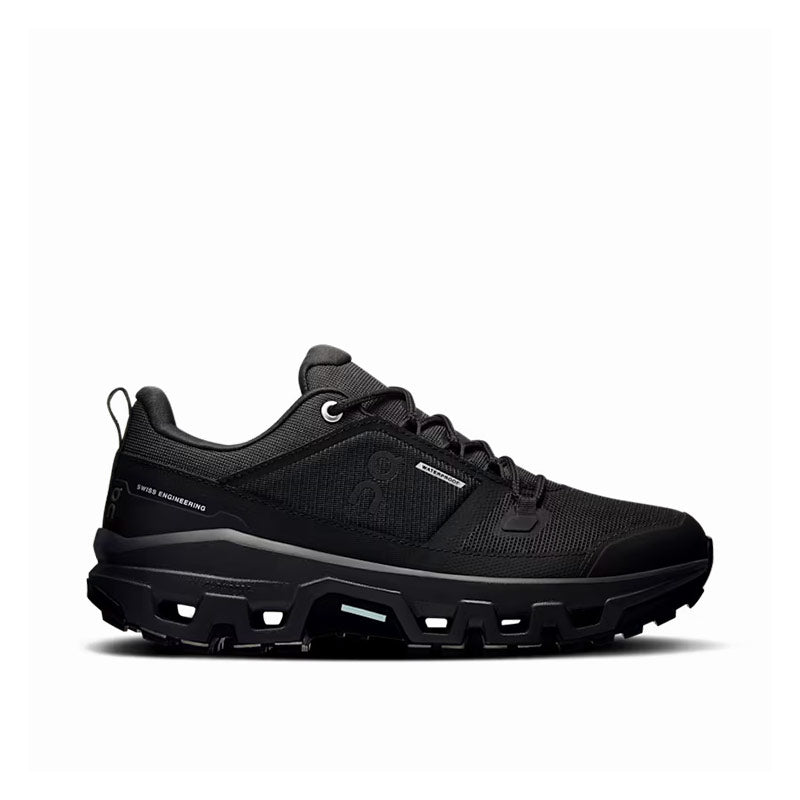 ON | Women's Cloudrock Low WP Black / Black