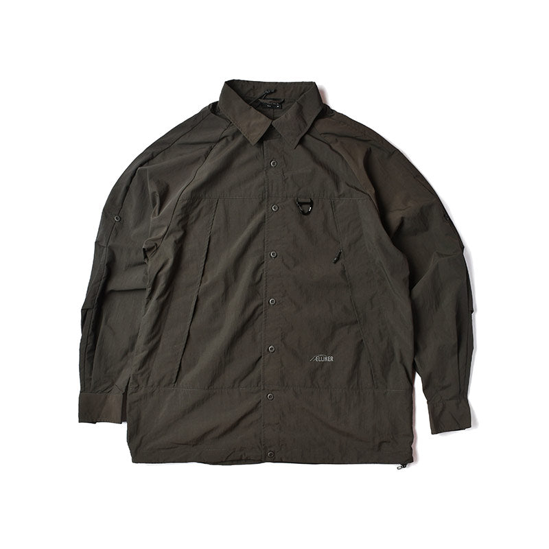 ELLIKER | Craw Long Sleeve Zipper Tech Shirt Grey