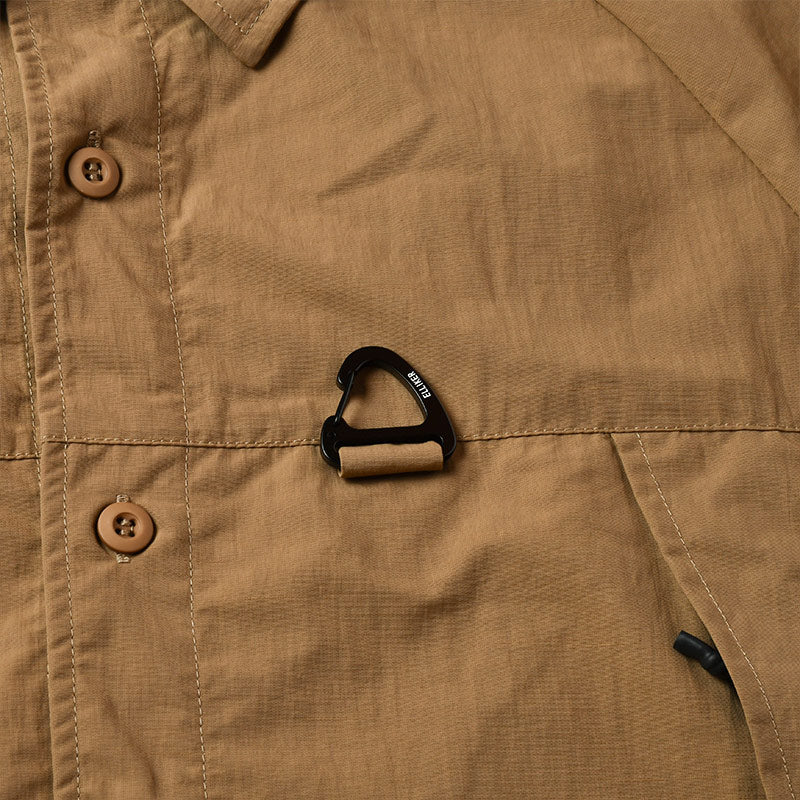 ELLIKER | Craw Long Sleeve Zipper Tech Shirt Sand