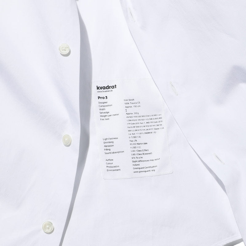 SOPHNET. Kvadrat Pocket Regular Collar Big Shirt White