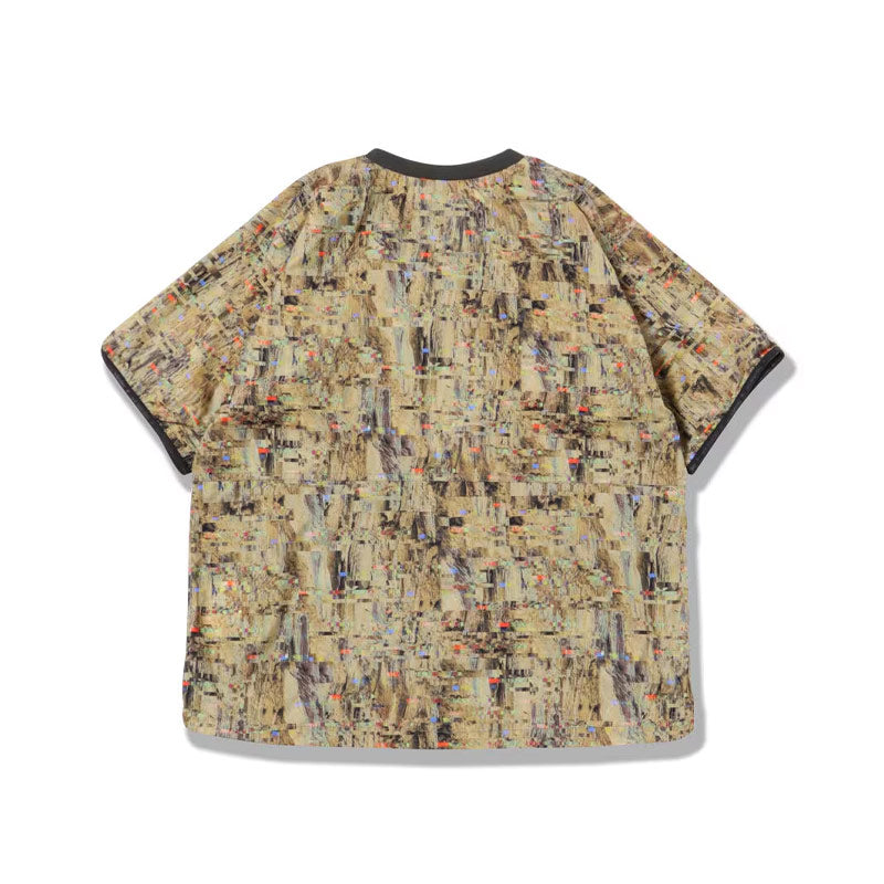 AND WANDER | Pertex Printed Wind Tee Beige