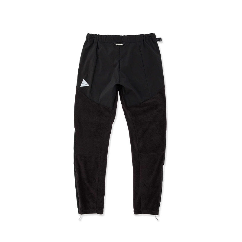 AND WANDER | Fleece Base Pants Black