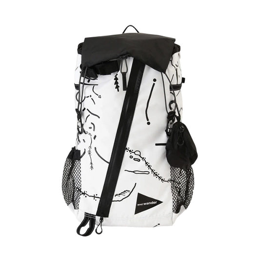 AND WANDER | Daijiro Ohara Map Key 30L Backpack White