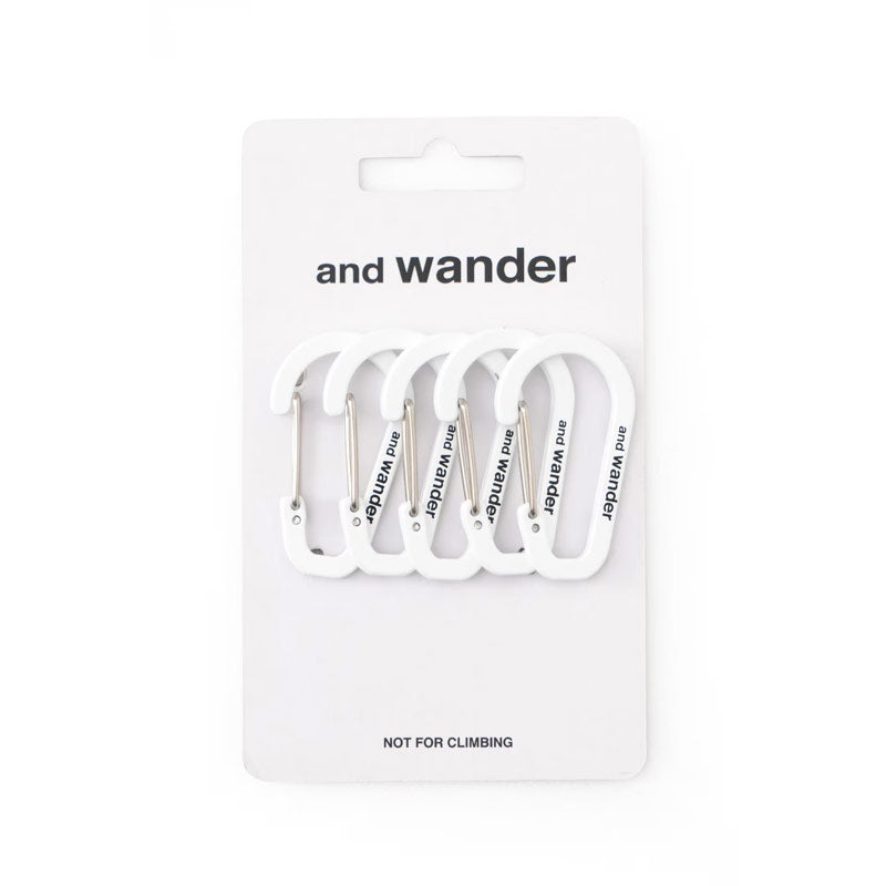 AND WANDER | Mini Carabiner Set Off White