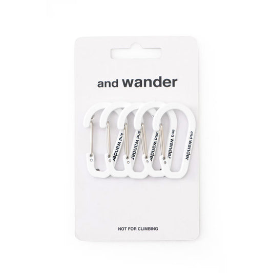 AND WANDER | Mini Carabiner Set Off White