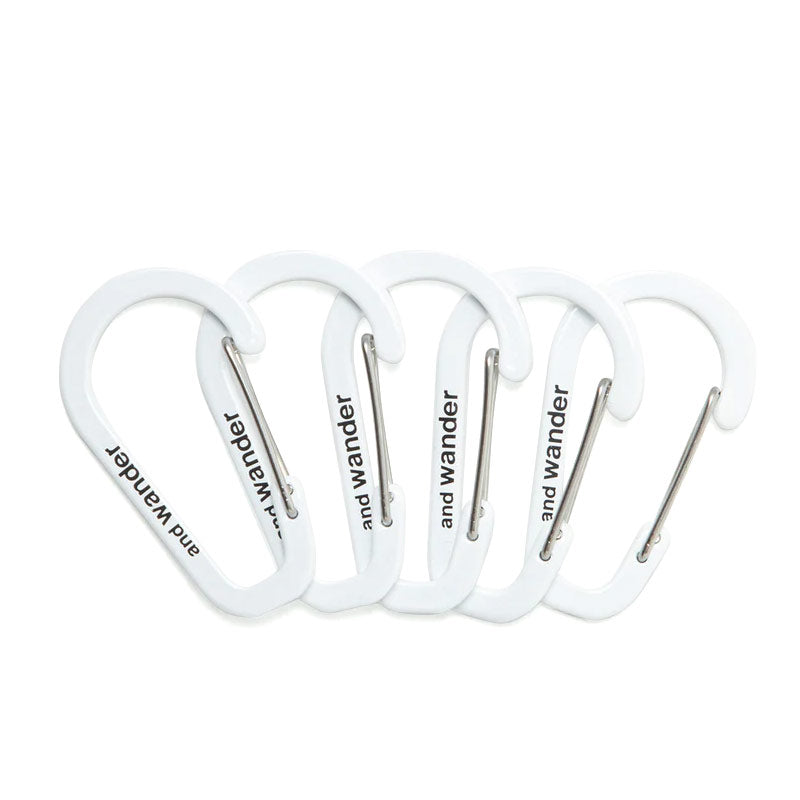 AND WANDER | Mini Carabiner Set Off White