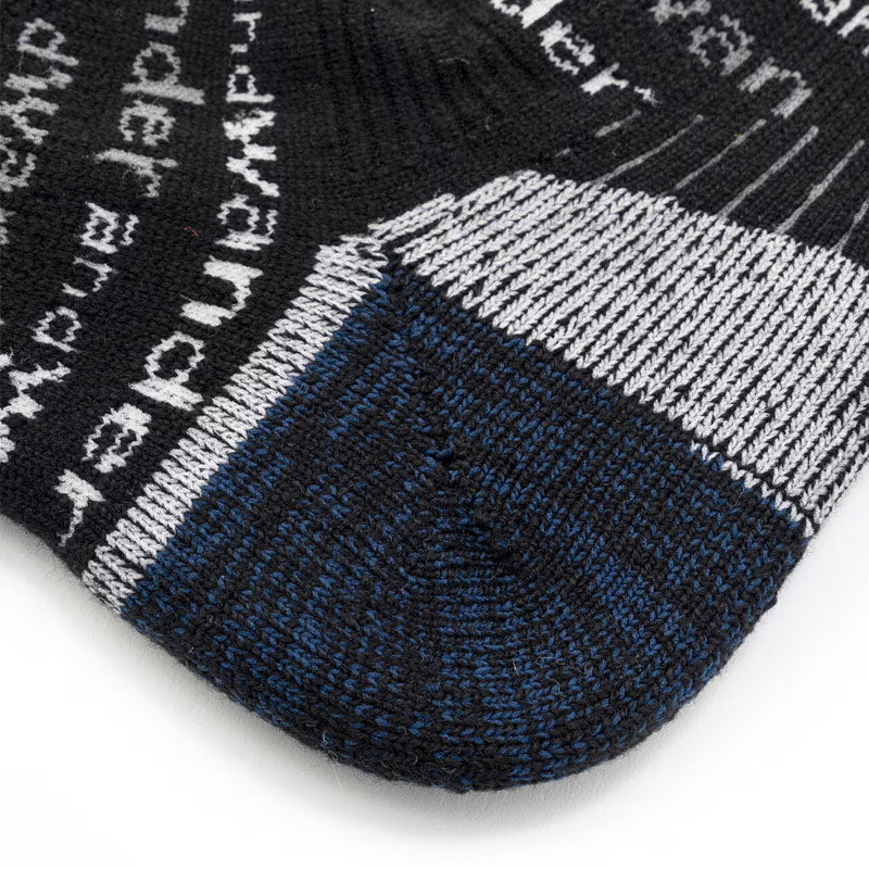 And Wander |  Wool Socks Black