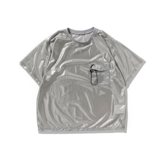 AND WANDER | Silver Mesh Tee Silver