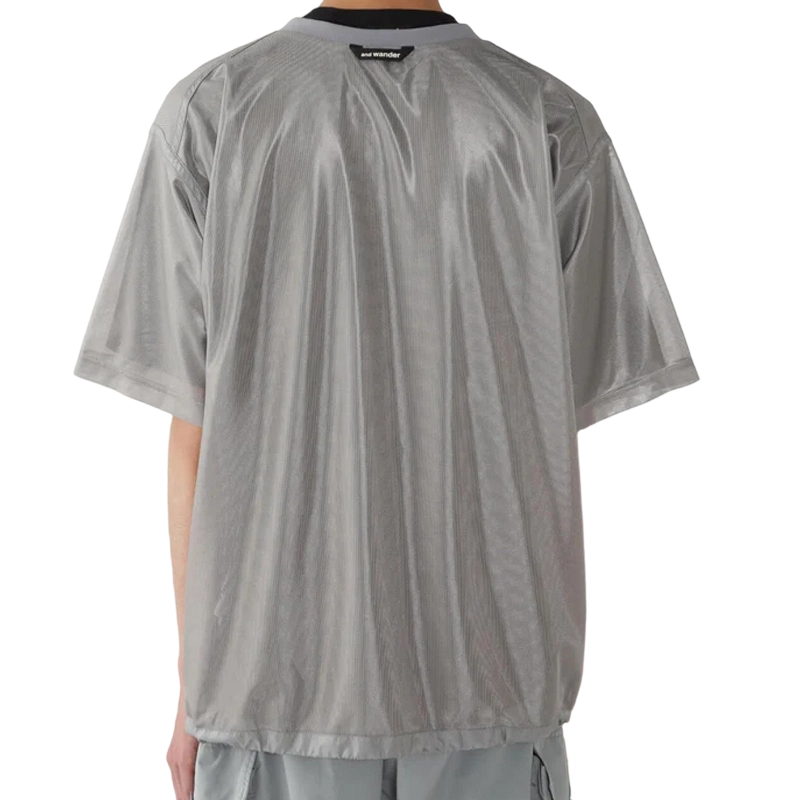 AND WANDER | Silver Mesh Tee Silver