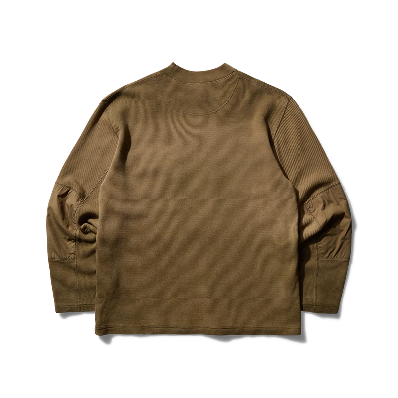 AND WANDER | X Roa Garment-Dyed Longsleeve Top Beige