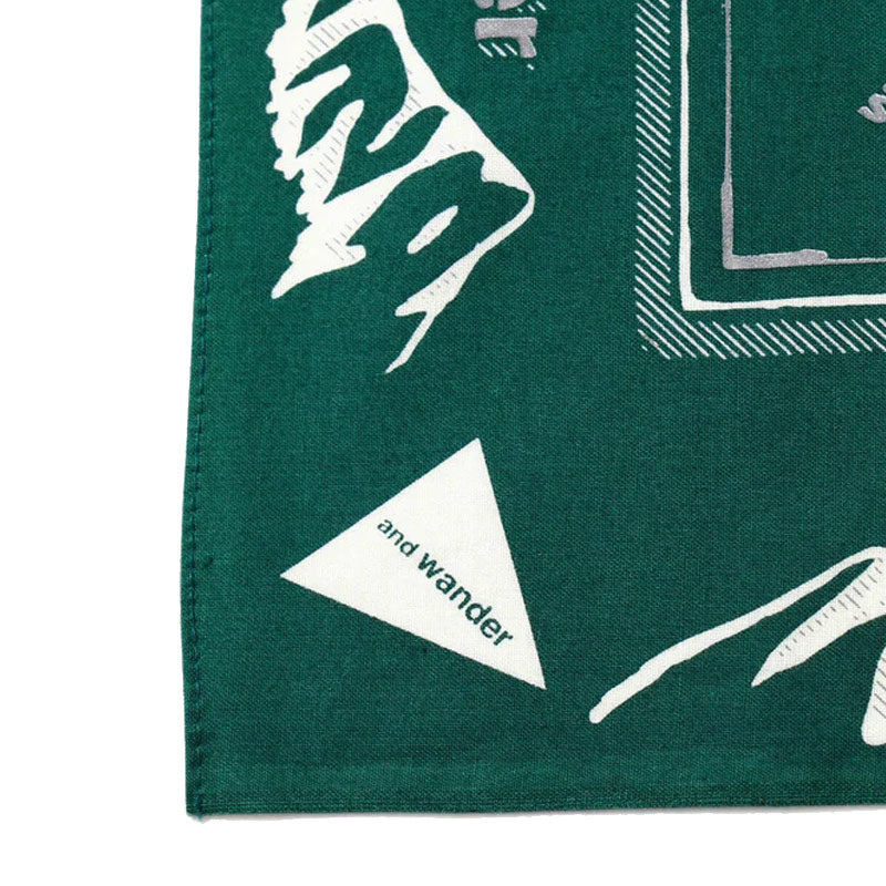 AND WANDER | Reflective Words Bandanna Green