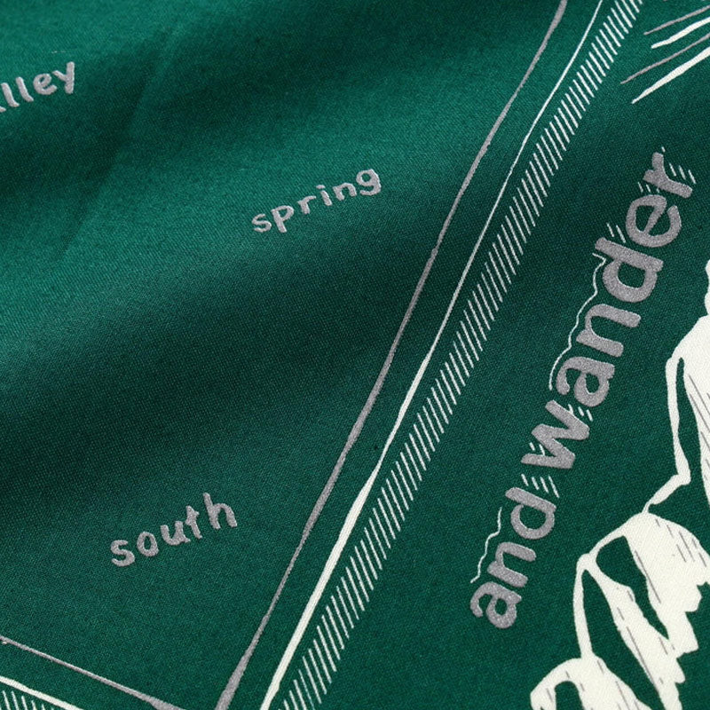 AND WANDER | Reflective Words Bandanna Green