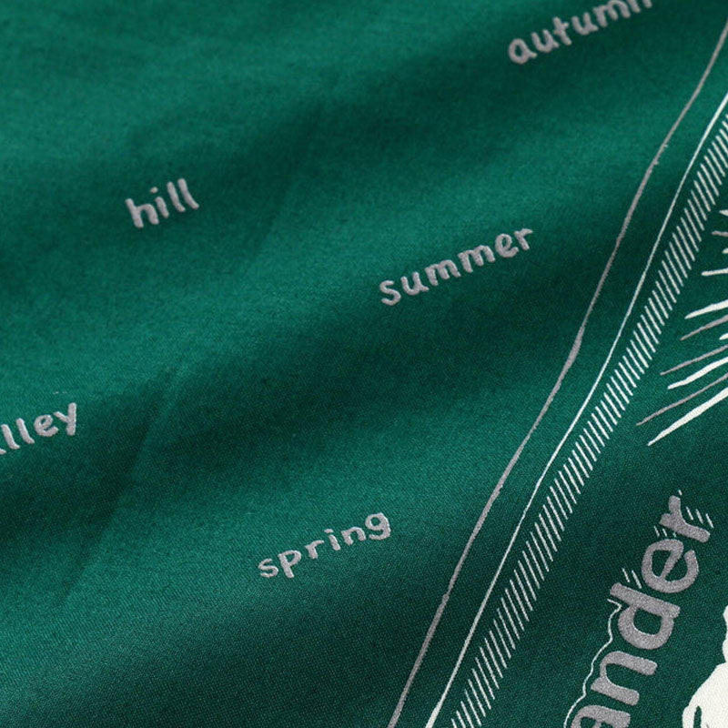 AND WANDER | Reflective Words Bandanna Green