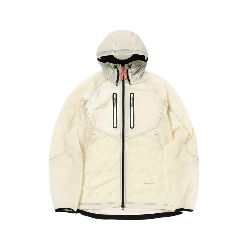AND WANDER | x ROA Ripstop Wnd Jacket Off White