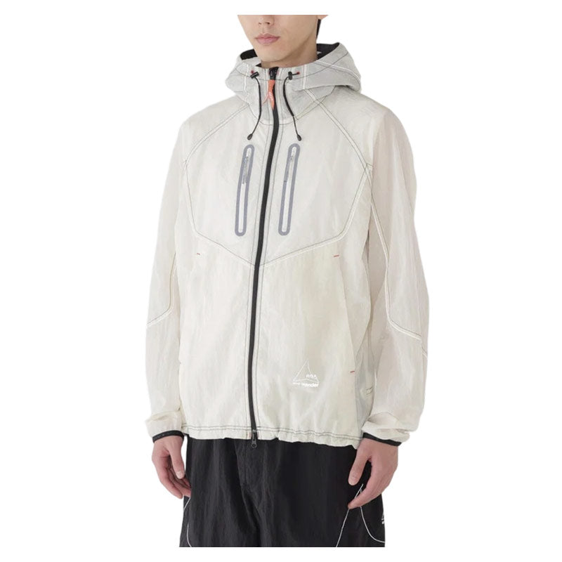 AND WANDER | x ROA Ripstop Wnd Jacket Off White