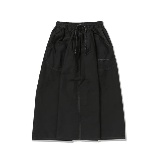 AND WANDER | Women's Cordura Cotton Rip Skirt Black