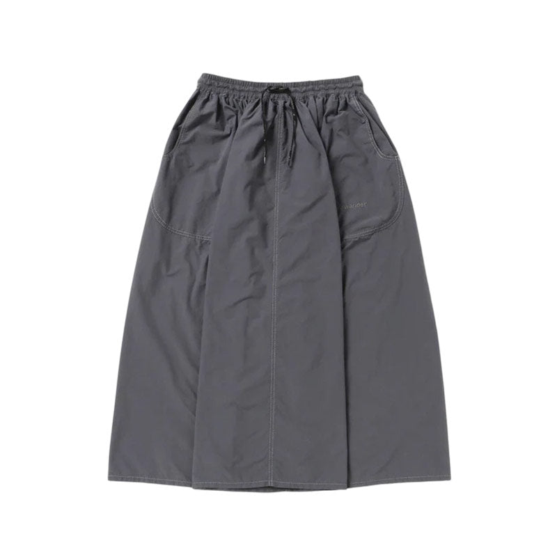 AND WANDER | Women's Cordura Cotton Rip Skirt Gray