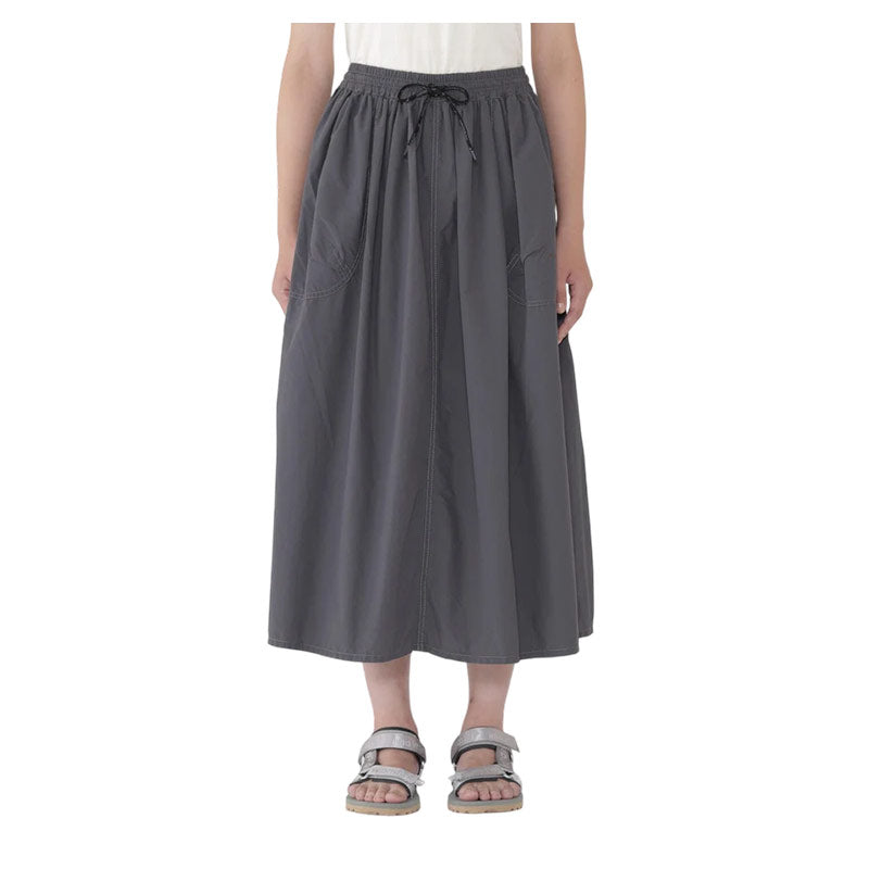 AND WANDER | Women's Cordura Cotton Rip Skirt Gray