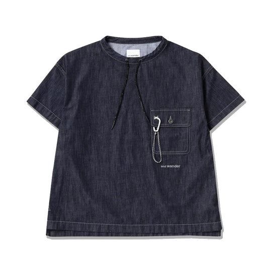 AND WANDER | Women's Dry Easy Denim Tee Naavy