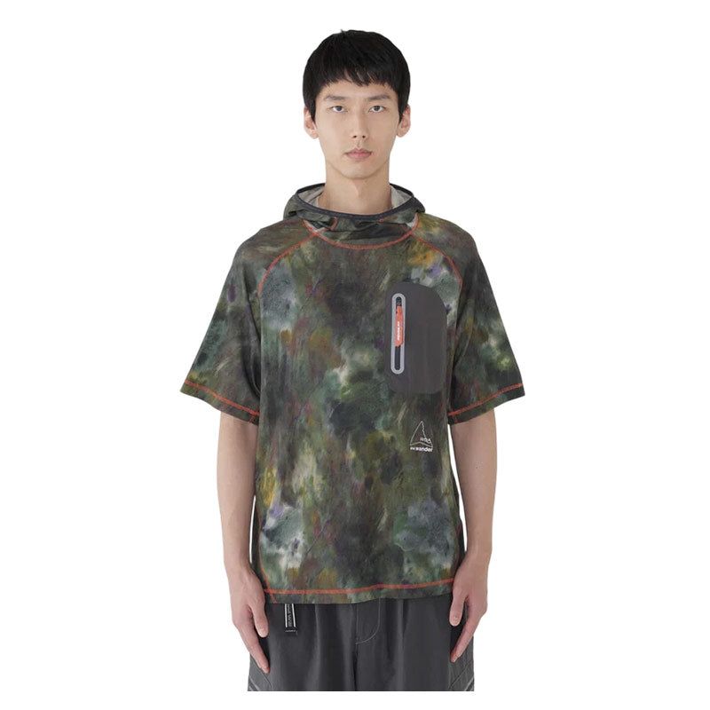 AND WANDER | x ROA Printed Houdie Tee Camo