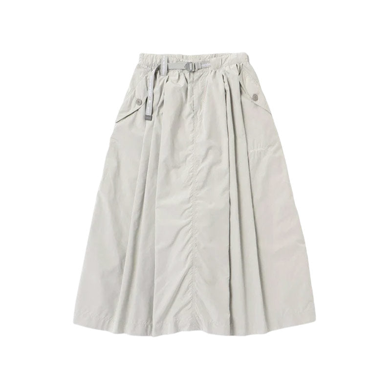 AND WANDER | Women's Oversized Cargo Skirt Off White