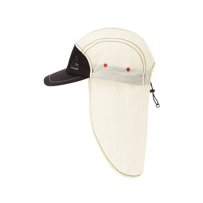 AND WANDER | x ROA Ripstop Wind Cap Off White