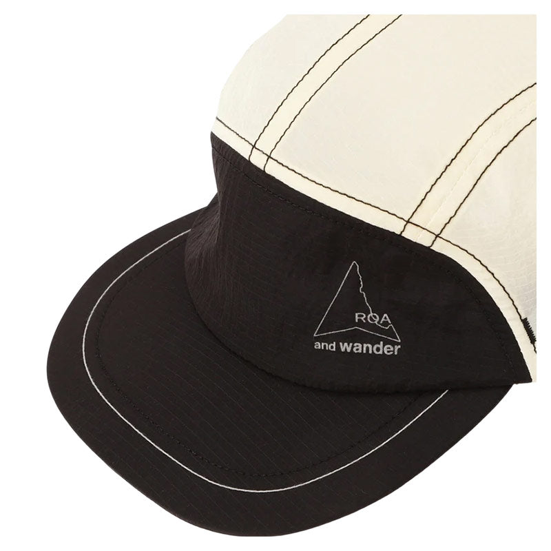 AND WANDER | x ROA Ripstop Wind Cap Off White