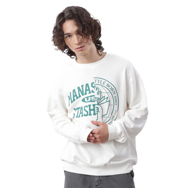 MANASTASH x Citee Sweat Collegiate White