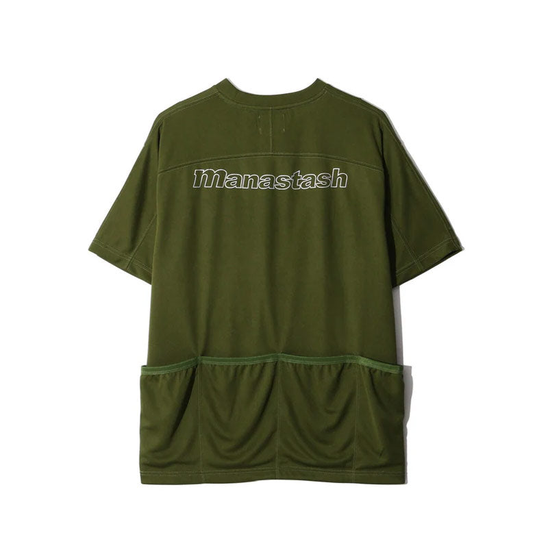 MANASTASH x Ref. Logo Tech Pocket Top Green