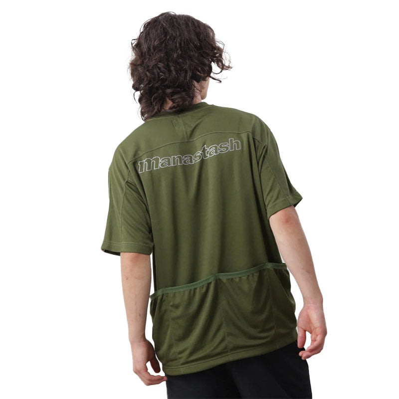MANASTASH x Ref. Logo Tech Pocket Top Green