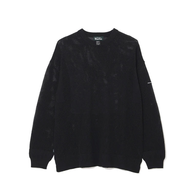 MANASTASH x Hemp Mesh Sweater Black