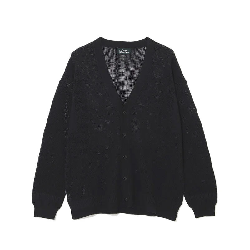 MANASTASH x Hemp Mesh Cardigan Black