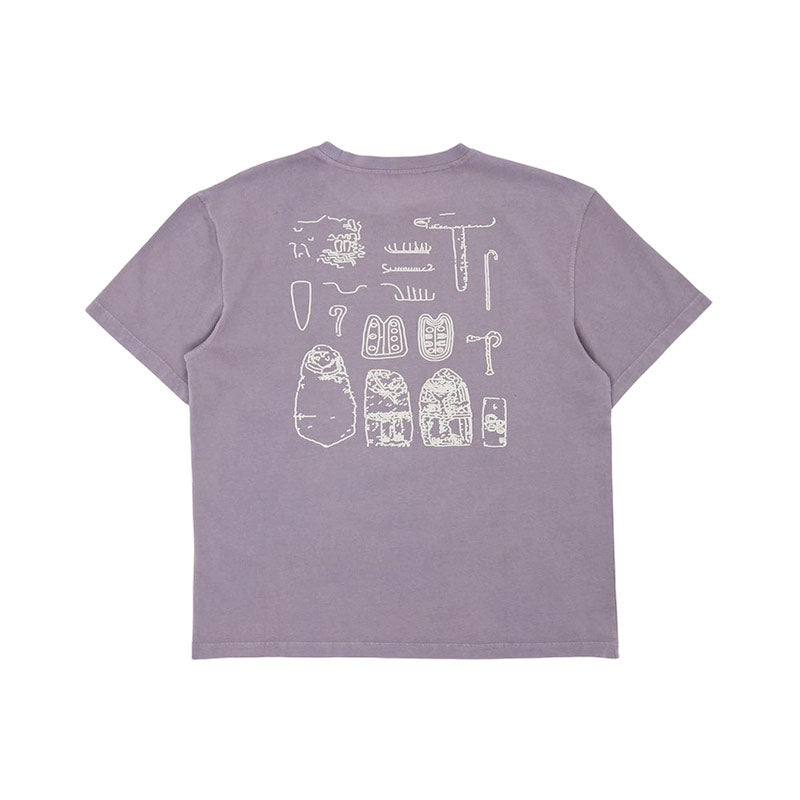 KA_YO | Prototype Boxy Washed Graphic T Shirt Sparrow