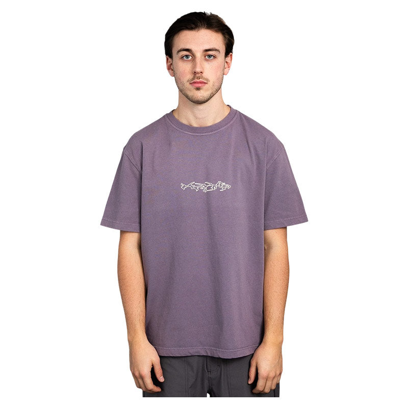 KA_YO | Prototype Boxy Washed Graphic T Shirt Sparrow