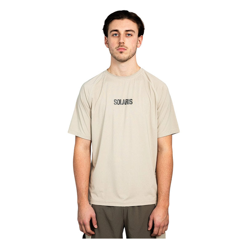 KA_YO | Prototype Solaris Raglan Running T Shirt Plaza Taupe