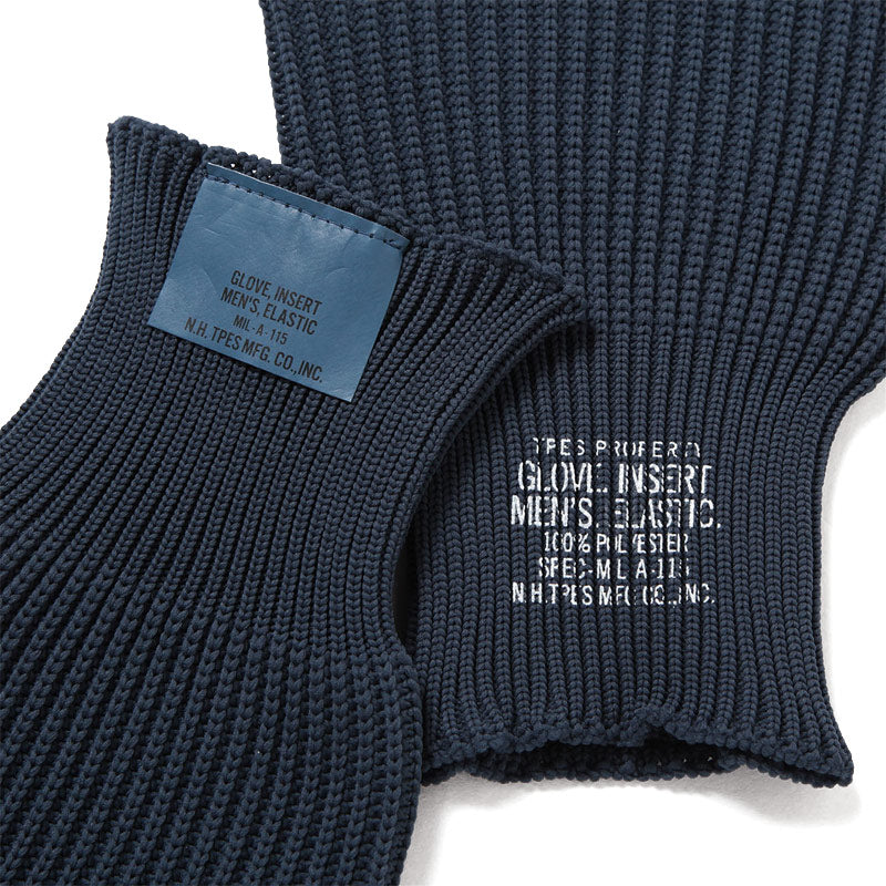 Pieces Fingerless Gloves Blue / Gray