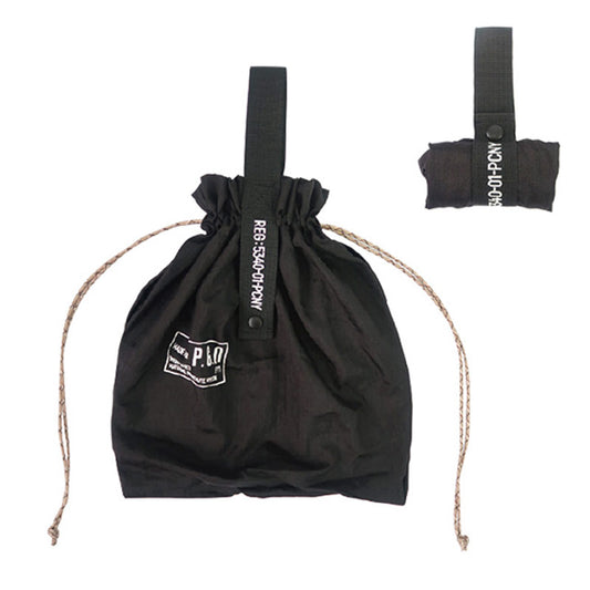 POST GENERAL | Packable Parachute Nylon Bag Black