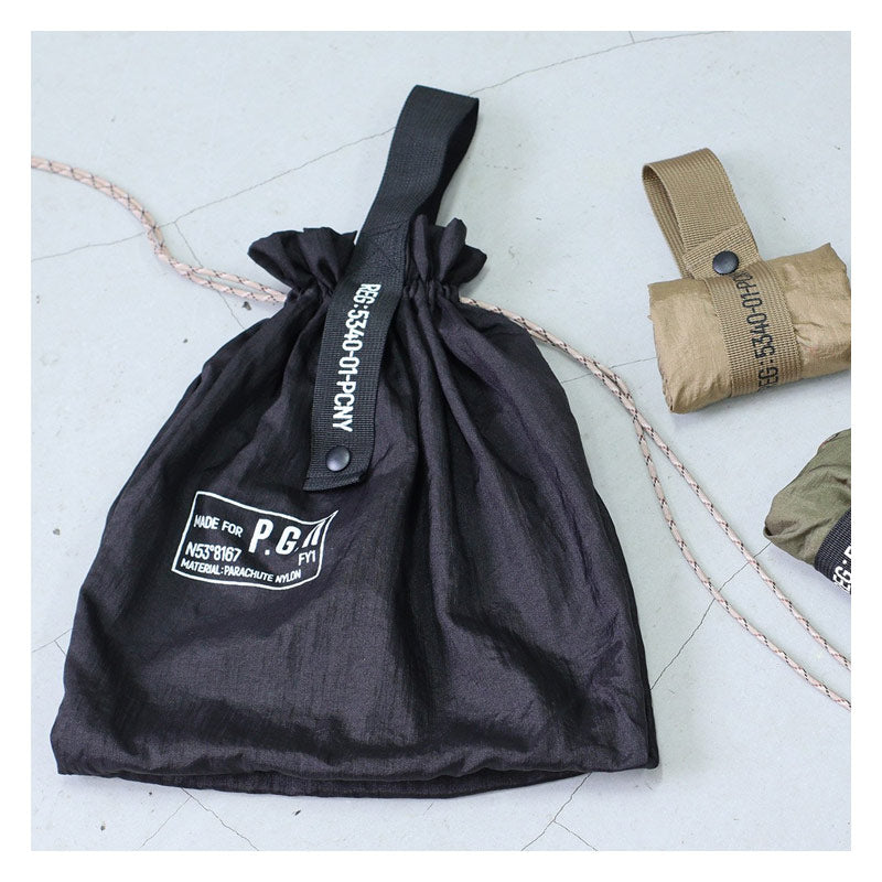POST GENERAL | Packable Parachute Nylon Bag Black