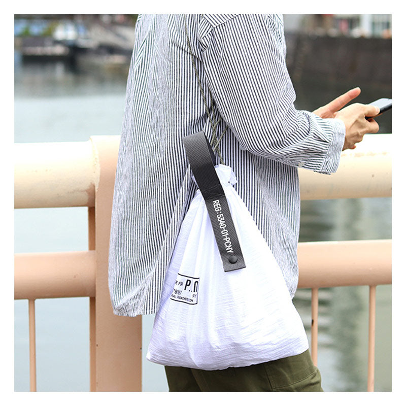 POST GENERAL | Packable Parachute Nylon Bag White