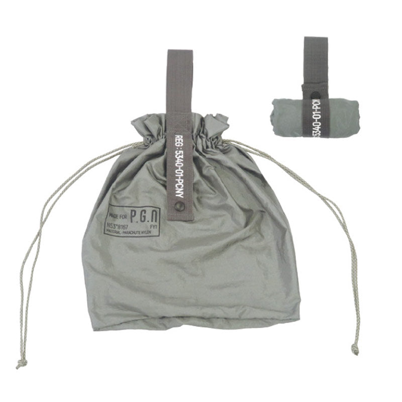 POST GENERAL | Packable Parachute Nylon Bag Silver Gray