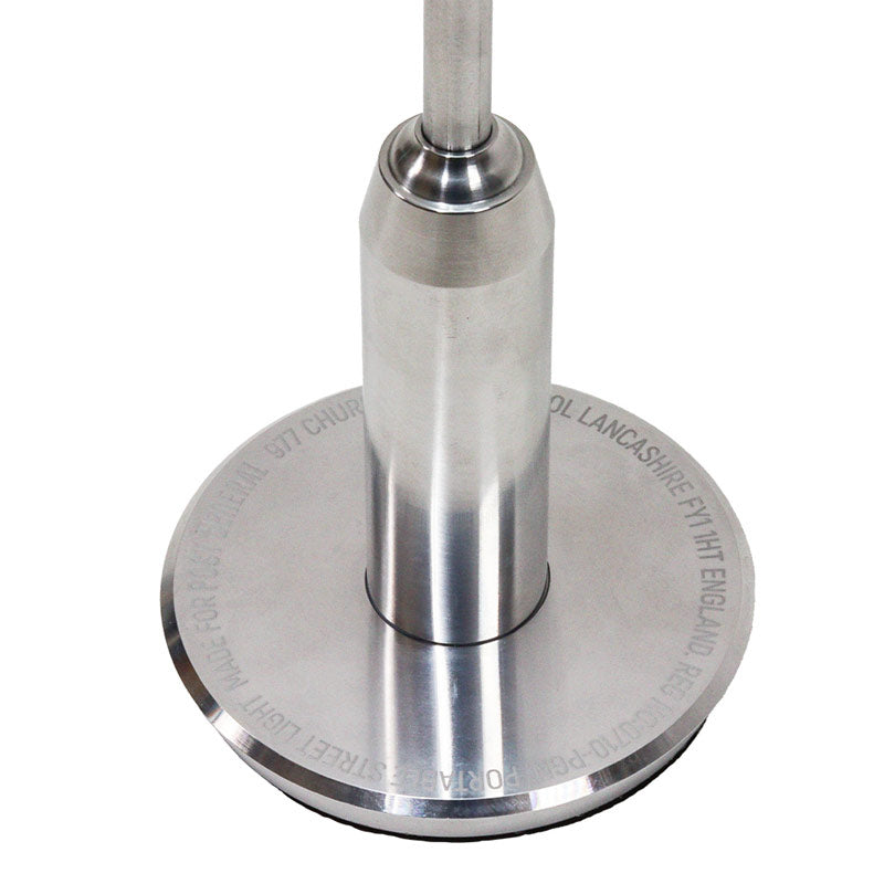 POST GENERAL | Portable Street Light Steel Grey