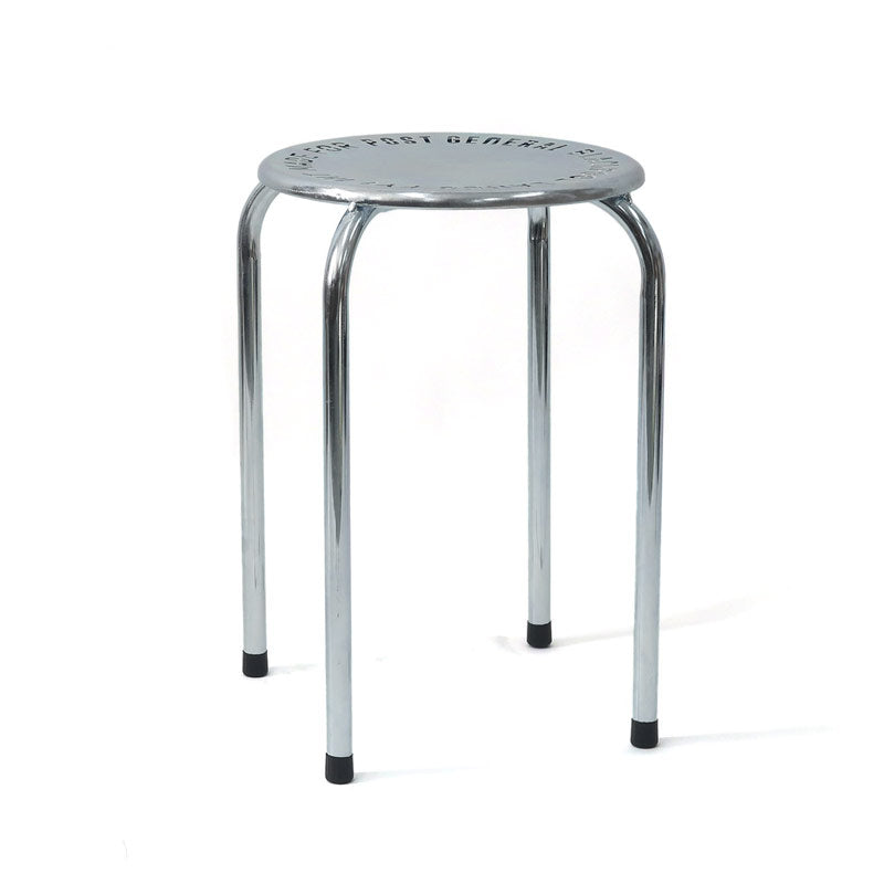 POST GENERAL | Stackable Metal Stool (4Lot) Zinc