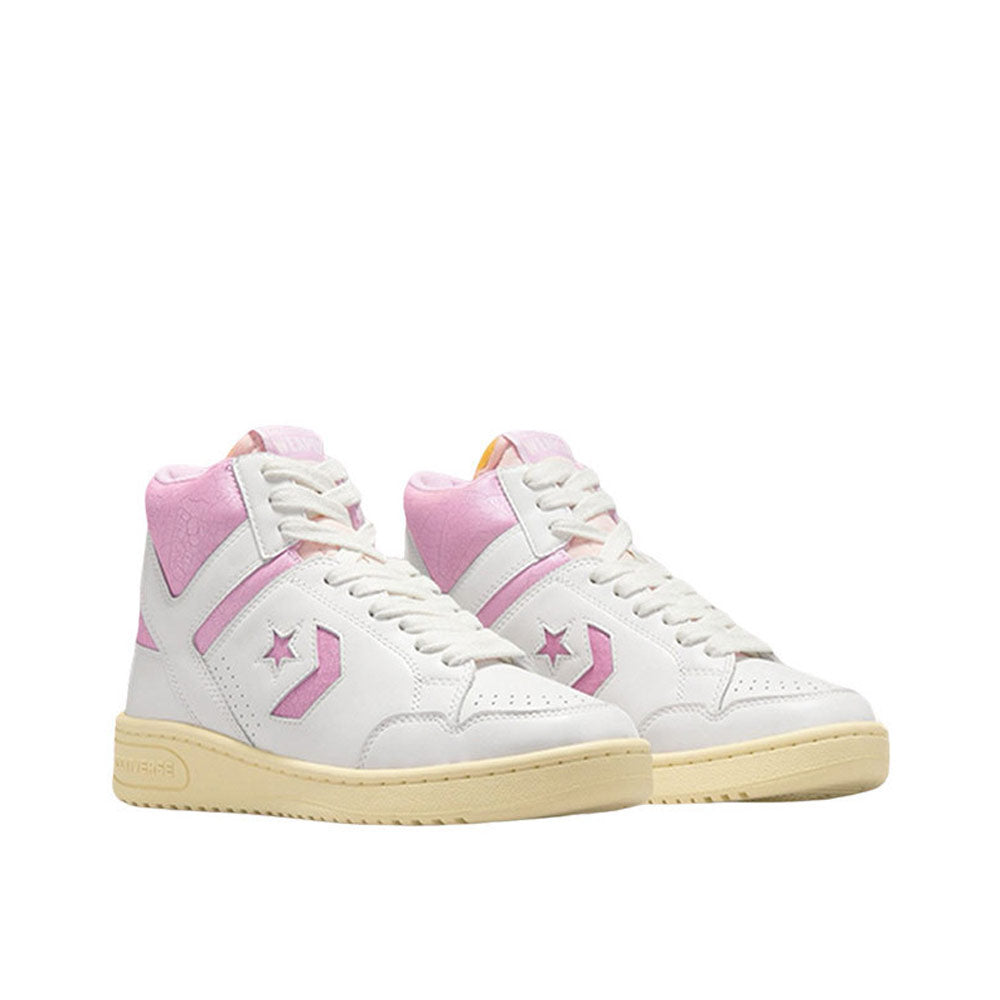 Converse X Shai Gilgeous-Alexander Unisex Weapon Mid Sneakers Vintage White / Winsome Orchid