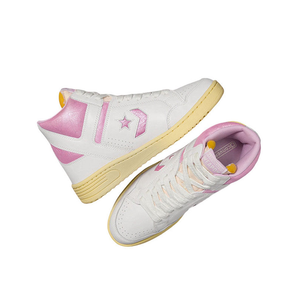 Converse X Shai Gilgeous-Alexander Unisex Weapon Mid Sneakers Vintage White / Winsome Orchid