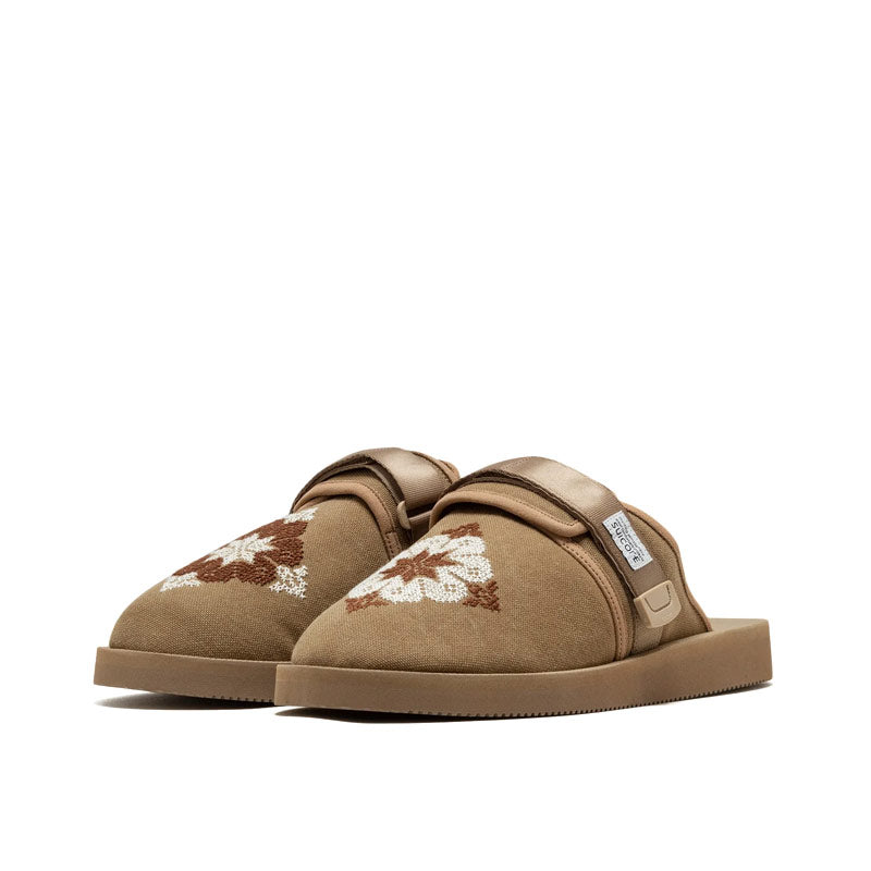 ADISH | Up-Cycled Canvas Zavo x Suicoke Slippers Camel