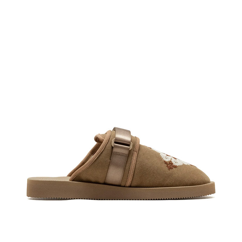 ADISH | Up-Cycled Canvas Zavo x Suicoke Slippers Camel