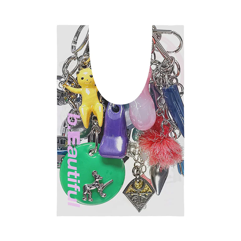 B.EAUTIFUL | Keychains Reusable Bag Mini White